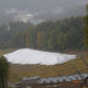 Snow storage at the Rosa Khutor Alpine center on Sep. 25, 2013.